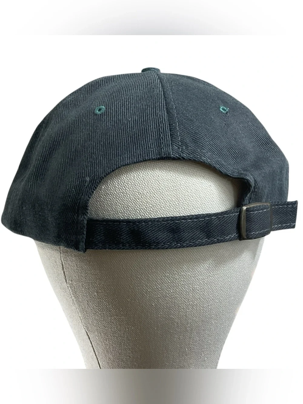Vintage Cycle Center Motorcycle Bike Embroidered Black Green Strapback Hat Cap